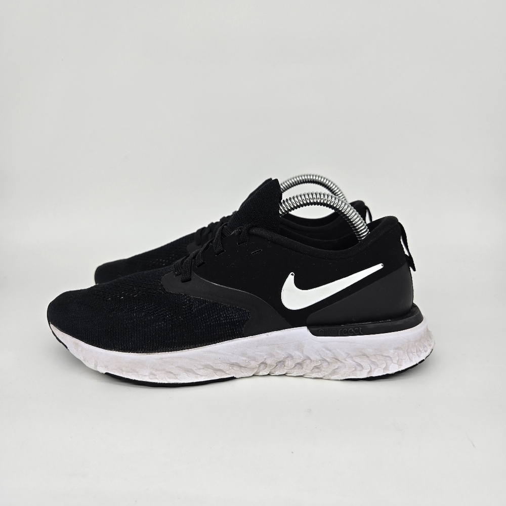 Nike Odyssey React 2 Flyknit 'Black' Women's Running Shoes Size 7.5